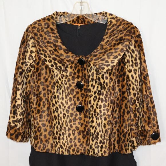 Leopard Print Cynthia Steffe  Blazer Fully Lined 3/4 Sleeves Sz LWomen - Picture 5 of 16